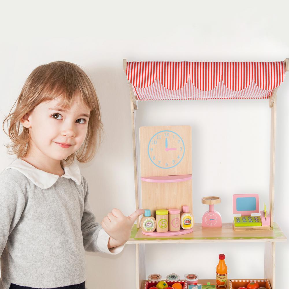 wooden grocery store playset