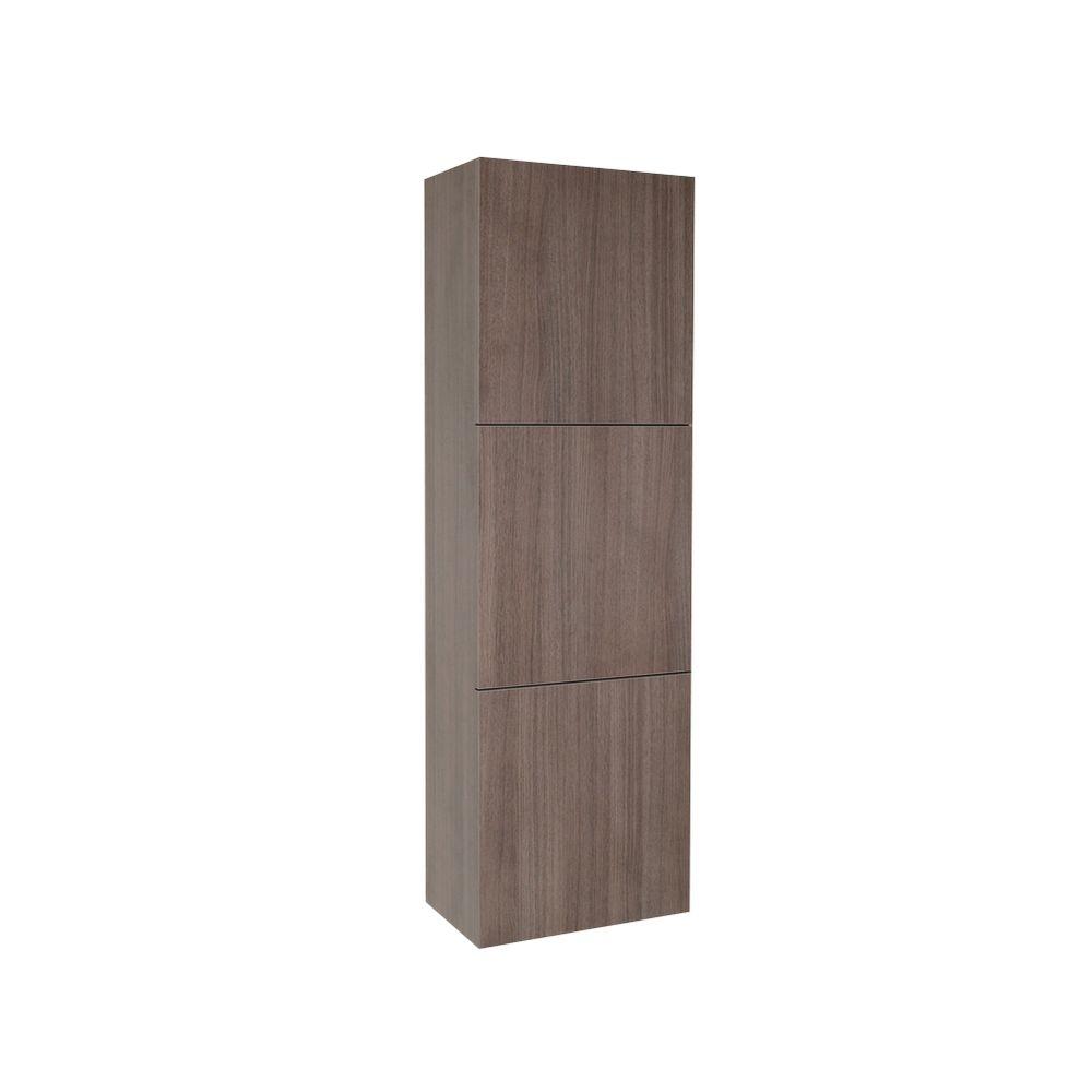 Gray Fresca Bathroom Cabinets Storage Bath The Home Depot 17 3 4 In W X 59 H 12