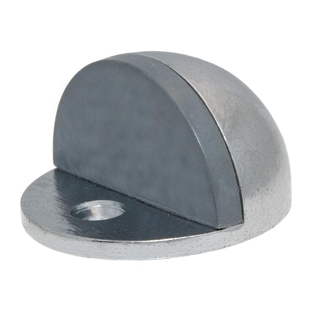 PrimeLine 1 in. Brushed Chrome Door Wall Stop with Rubber BumperJ 4647 The Home Depot