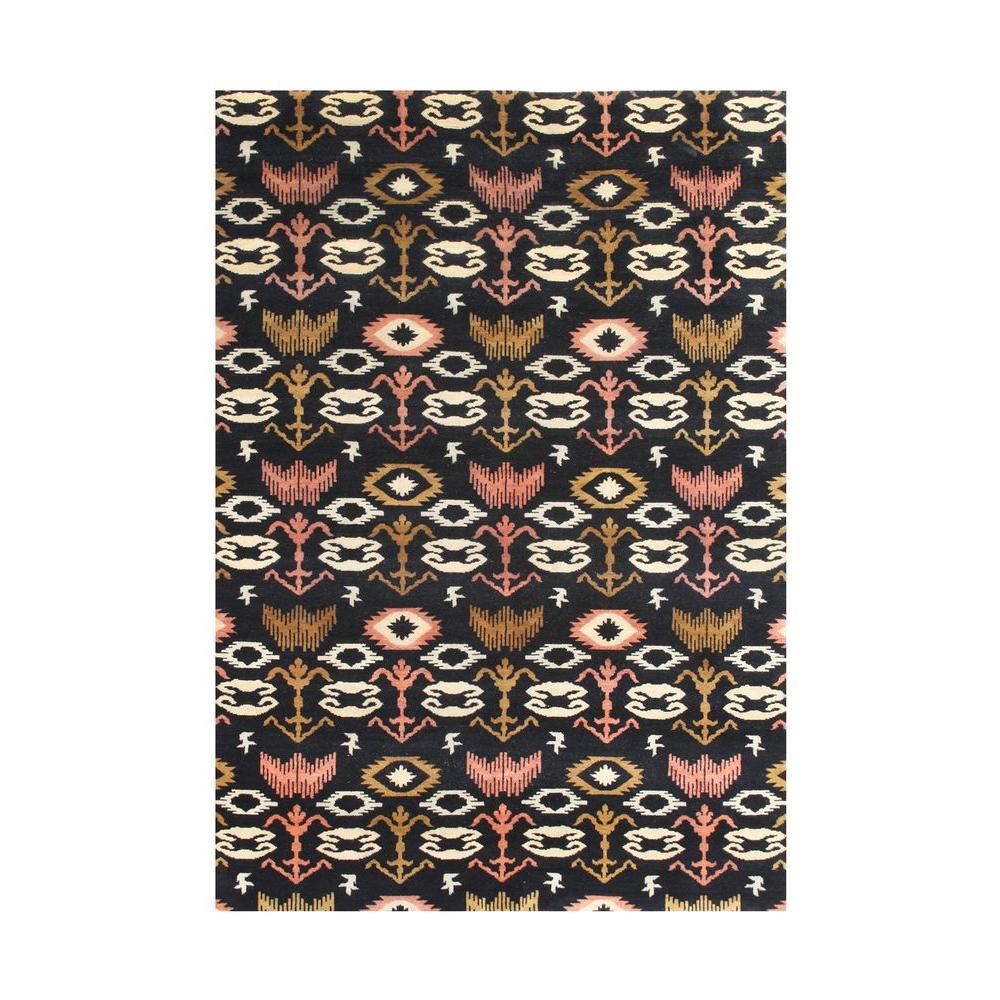 nuLOOM Elijah Seagrass with Border Black 5 ft. x 8 ft. Area RugBHSG01C