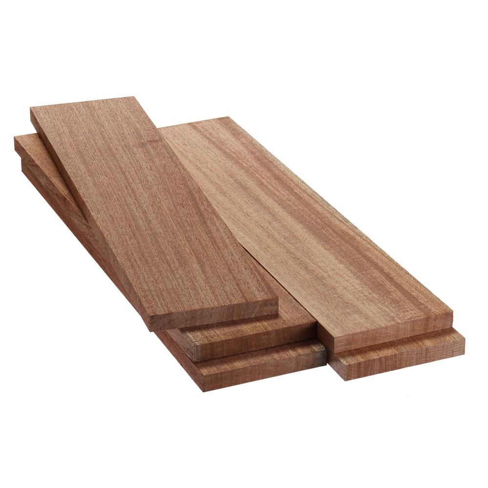 1 In. X 6 In. X 2 Ft. FAS Mahogany S4S Board (5-Pack)-OL2321920 - The ...