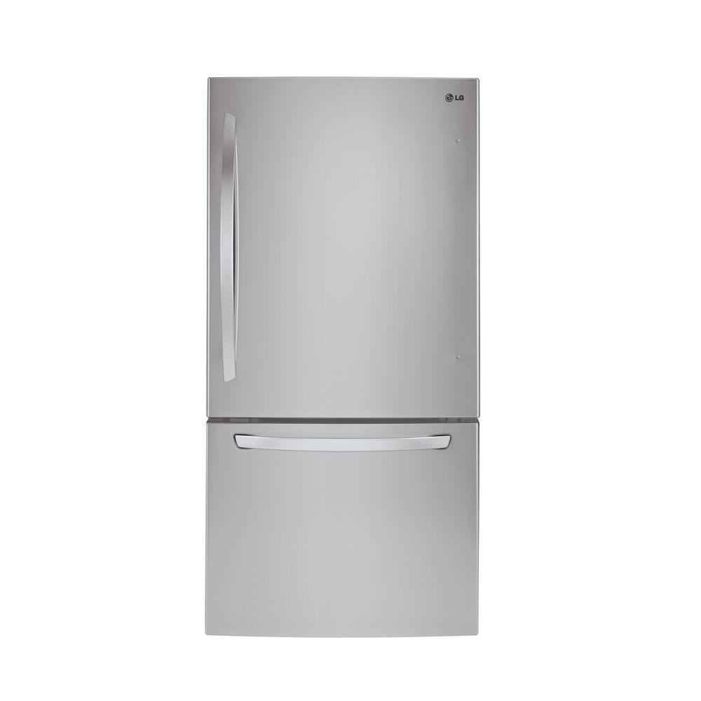 Image result for 9. LG- 33" Wide Large Capacity Bottom Freezer Refrigerator.