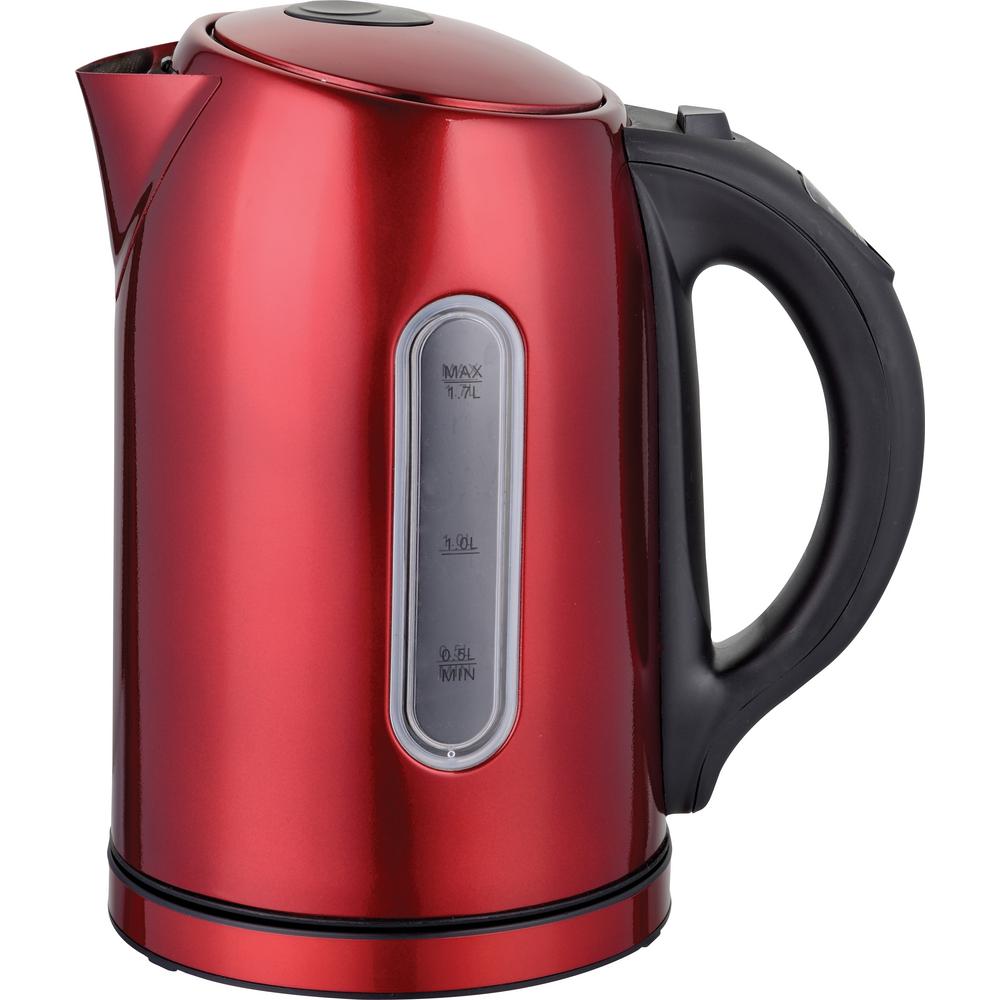 Ovente 7.5Cup Temperature control Cordless Red Stainless Electric