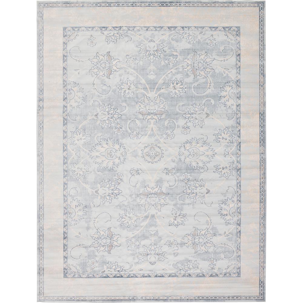 Unique Loom Kensington Light Blue 12 ft. x 16 ft. Area Rug3127102 The Home Depot