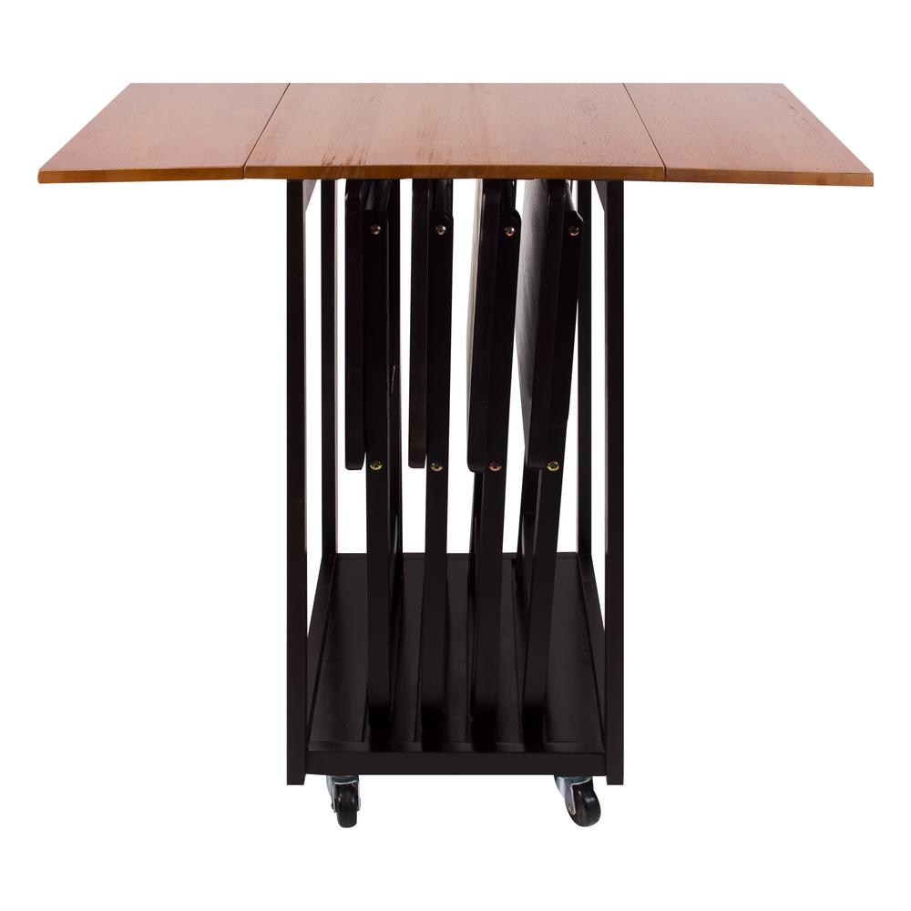 Casual Home Mission Oak Espresso Drop Leaf Table With Tv Tray 665 34 Casual Home Mission Oak Espresso Drop Leaf Table With Tv Tray