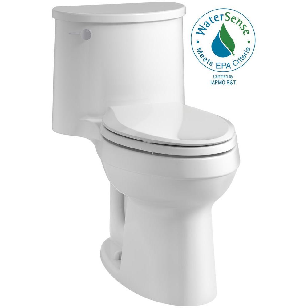 KOHLER Santa Rosa Comfort Height 1Piece 1.28 GPF Single Flush Compact