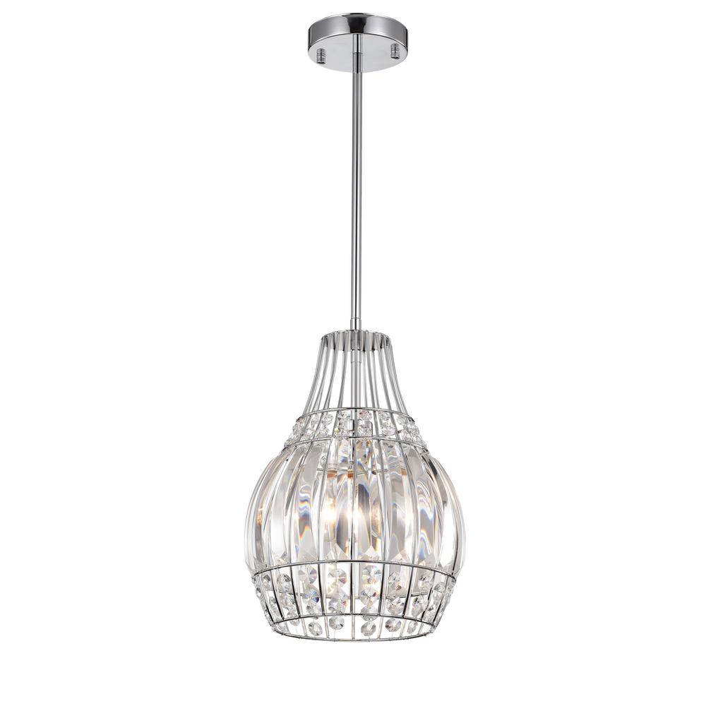 Warehouse Of Claudia 24 In 1 Light Chrome Pendant