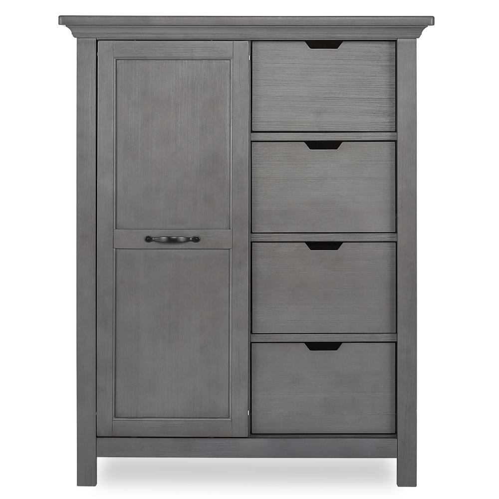 Evolur Belmar 4 Drawer Rustic Grey Chest With Shelves 886 Rg The Belmar 4 Drawer Rustic Grey Chest With Shelves
