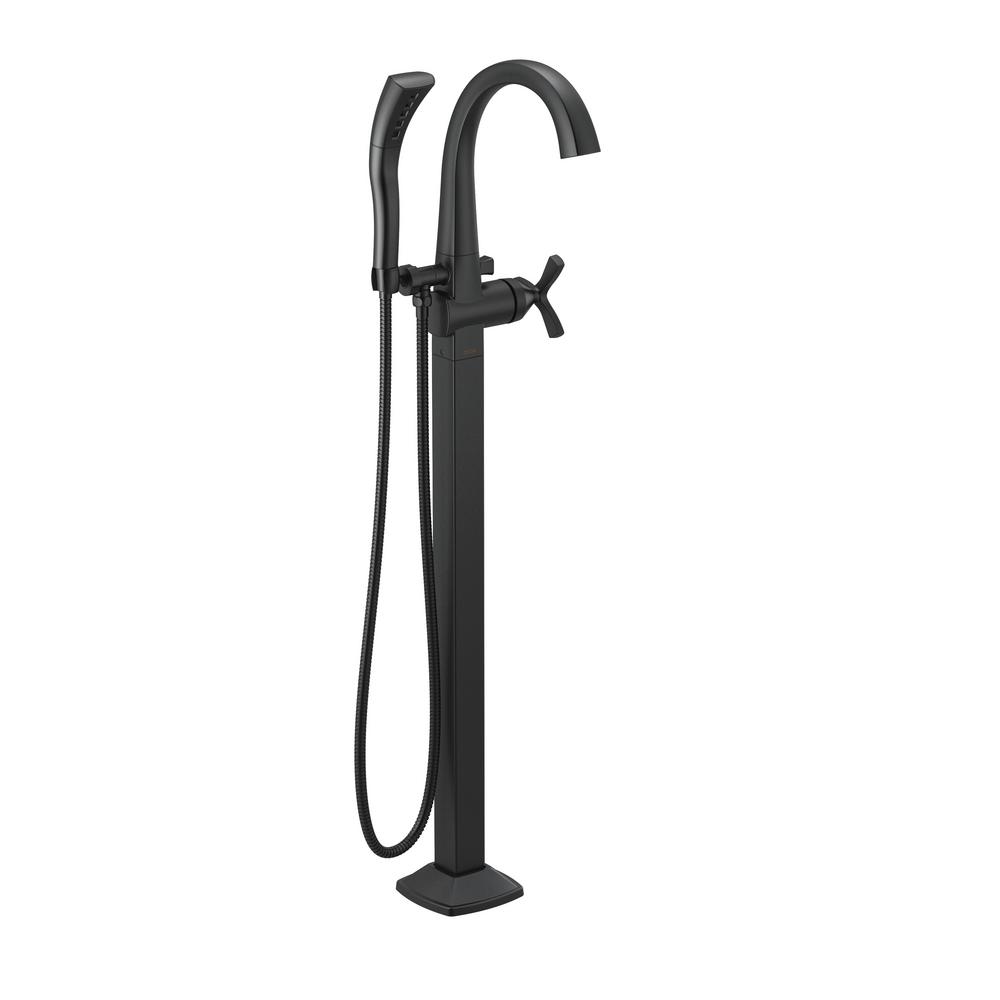 Delta Stryke 1 Handle Freestanding Tub Filler Faucet Trim Kit With Handshower In Matte Black Valve Not Included T47766 Blfl The Home Depot - Matte Black Bathtub Trim Kit Delta Stryke 1 Handle Freestanding Tub Filler Faucet Trim Kit With Handshower In Matte Black Valve Not Included T47766 Blfl The Home Depot - Matte Black Bathtub Trim Kit