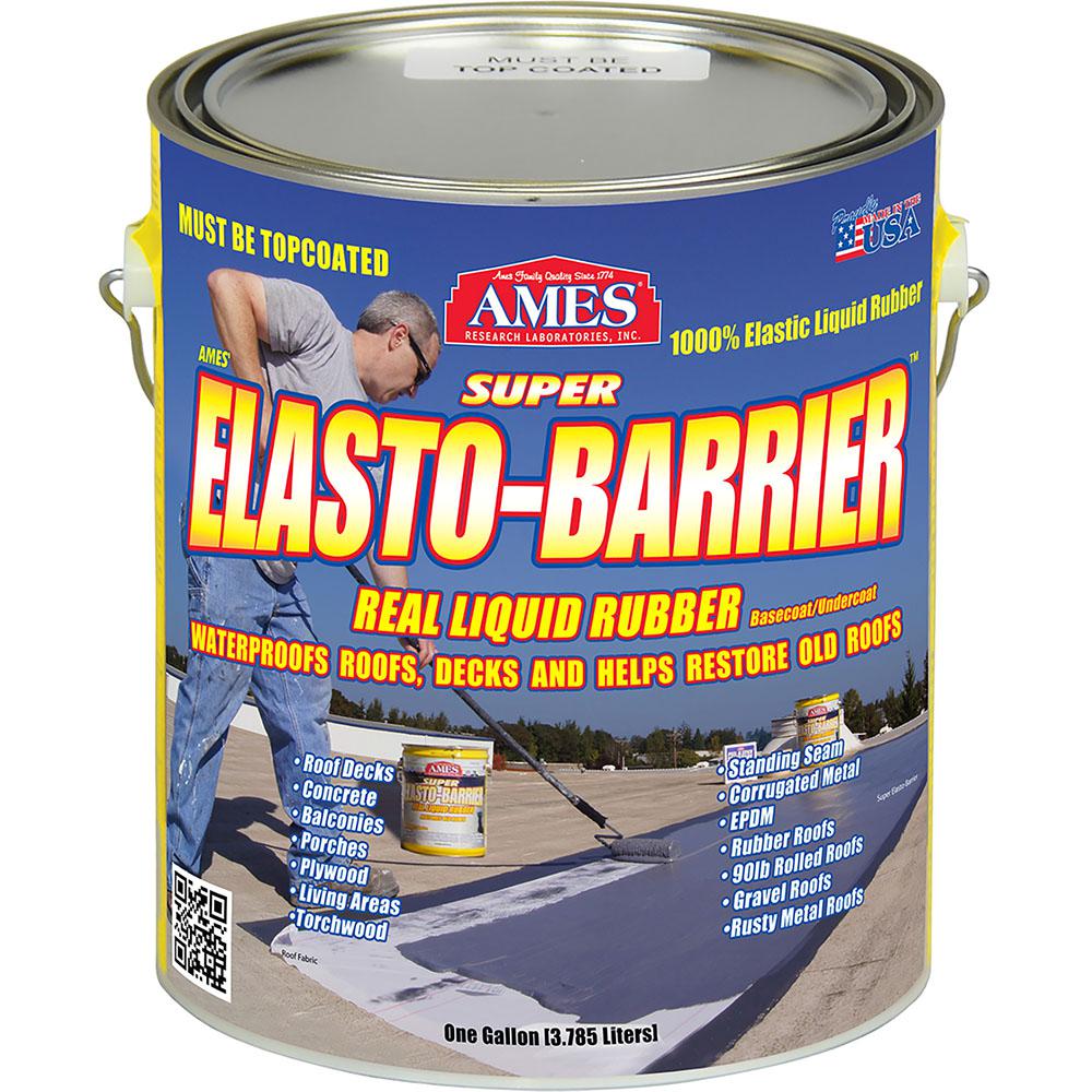 Ames 1 Gal. Grey Super ElastoBarrier MultiPurpose Elastomeric Base Primer Roof CoatingSEB1