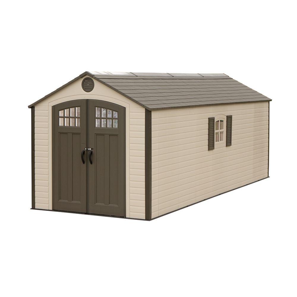 Lifetime 8 ft. x 20 ft. Plastic Storage Shed-60120 - The 