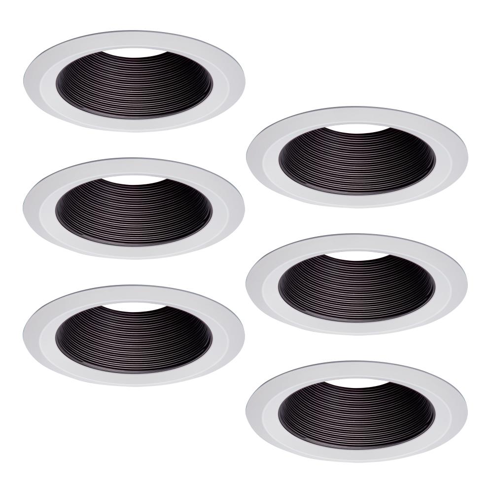 HALO 353SN 6 Trim Metal Baffle Satin Nickel Trim with Satin Nickel Baffle 6 Trim Metal Baffle Satin Nickel Trim with Satin Nickel Baffle EATON