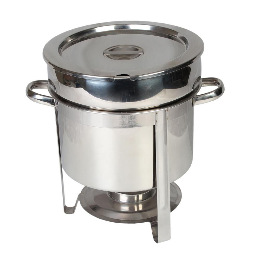 Restaurant Essentials Stainless Steel 11 Qt Round Marmite Chafer Restaurant Essentials Stainless Steel 11 Qt Round Marmite Chafer