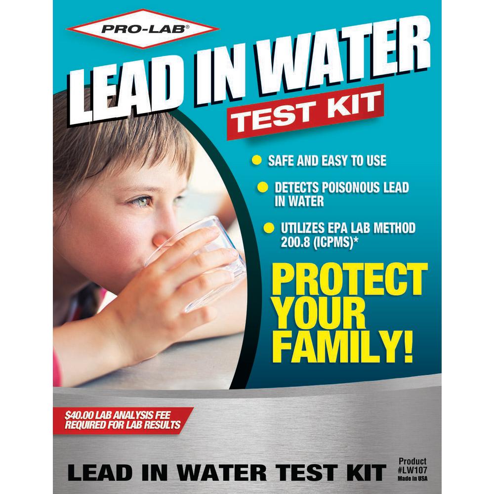 PRO LAB Lead In Water Test Kit LW107 The Home Depot PRO LAB Lead In Water Test Kit LW107 The Home Depot