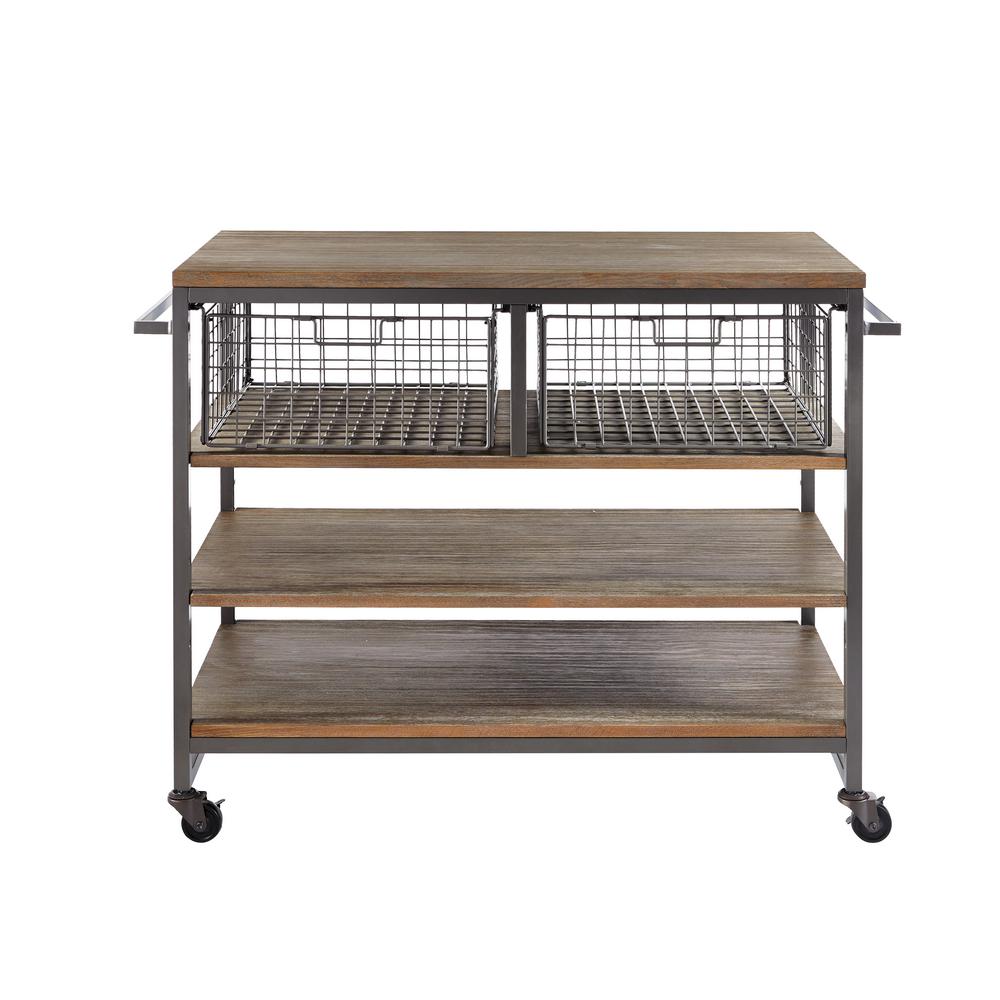 Home Styles Barnside Metro Gray Kitchen Cart 5053 95 The Depot Home Styles Barnside Metro Gray Kitchen Cart