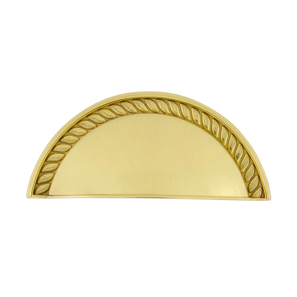 Nostalgic Warehouse 3 In 76 Mm Polished Brass Drawer Cup Pull
