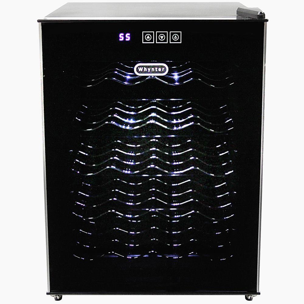 Whynter 16 in. 20Bottle Thermoelectric Wine Cooler with Mirror DoorWC