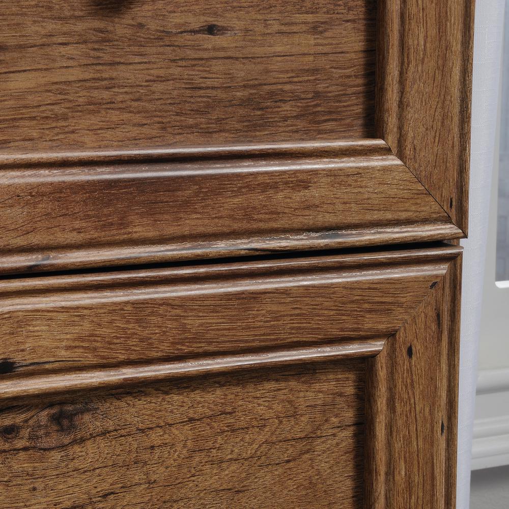 Sauder Palladia 4 Drawer Vintage Oak Chest Of Drawers 420612 The