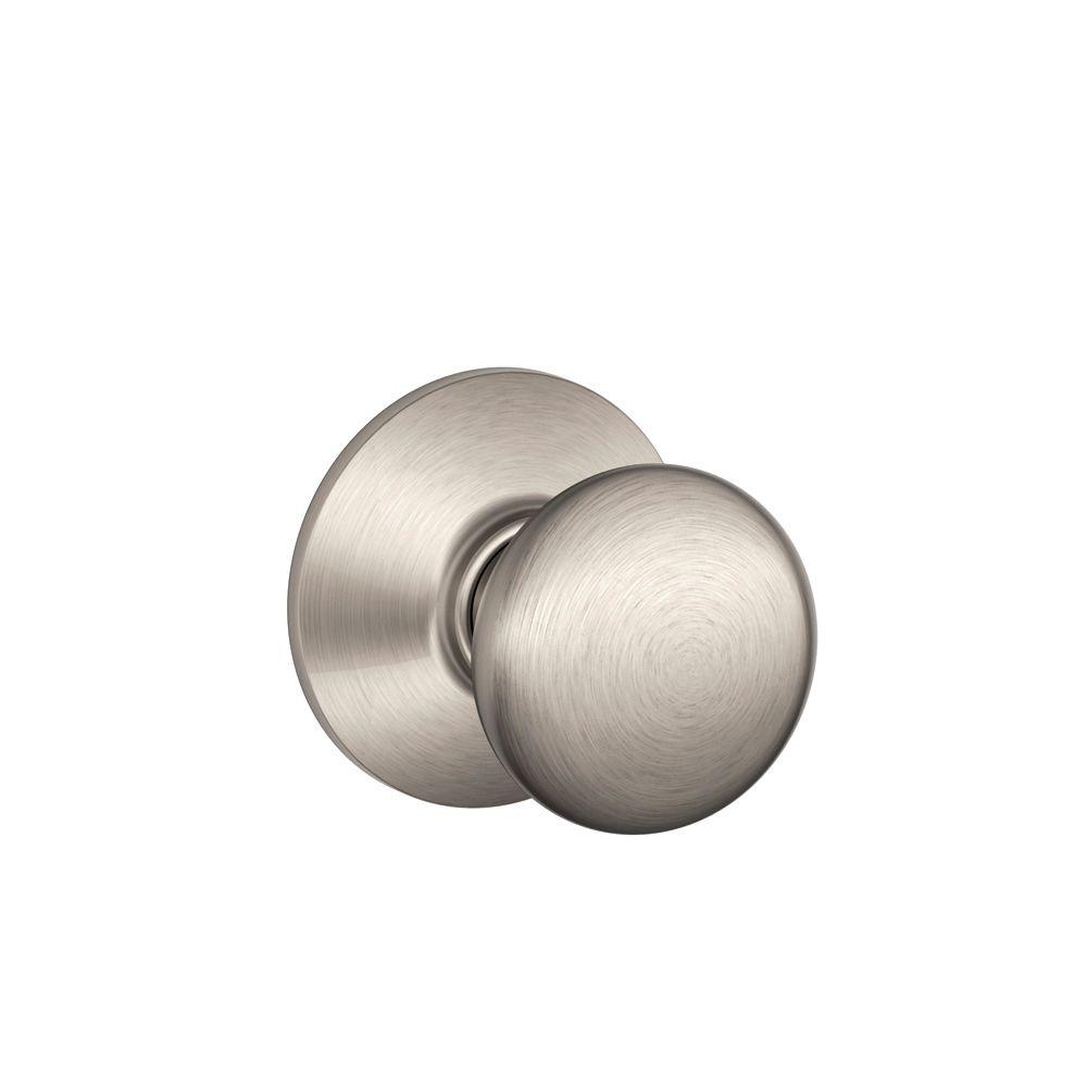 silver round door knobs