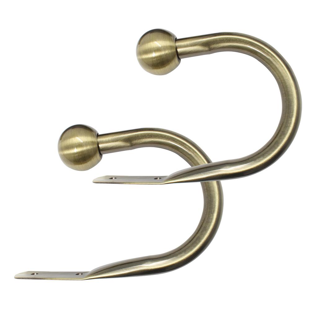 Chicology 1 In Steel Holdback In Essential Antique Brass Set Of