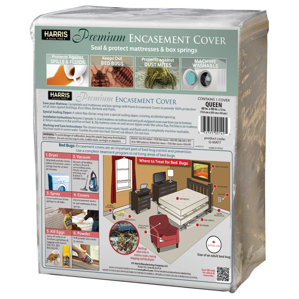 Harris Bed Bug Polyester Mattress And Box Spring Protective Covers