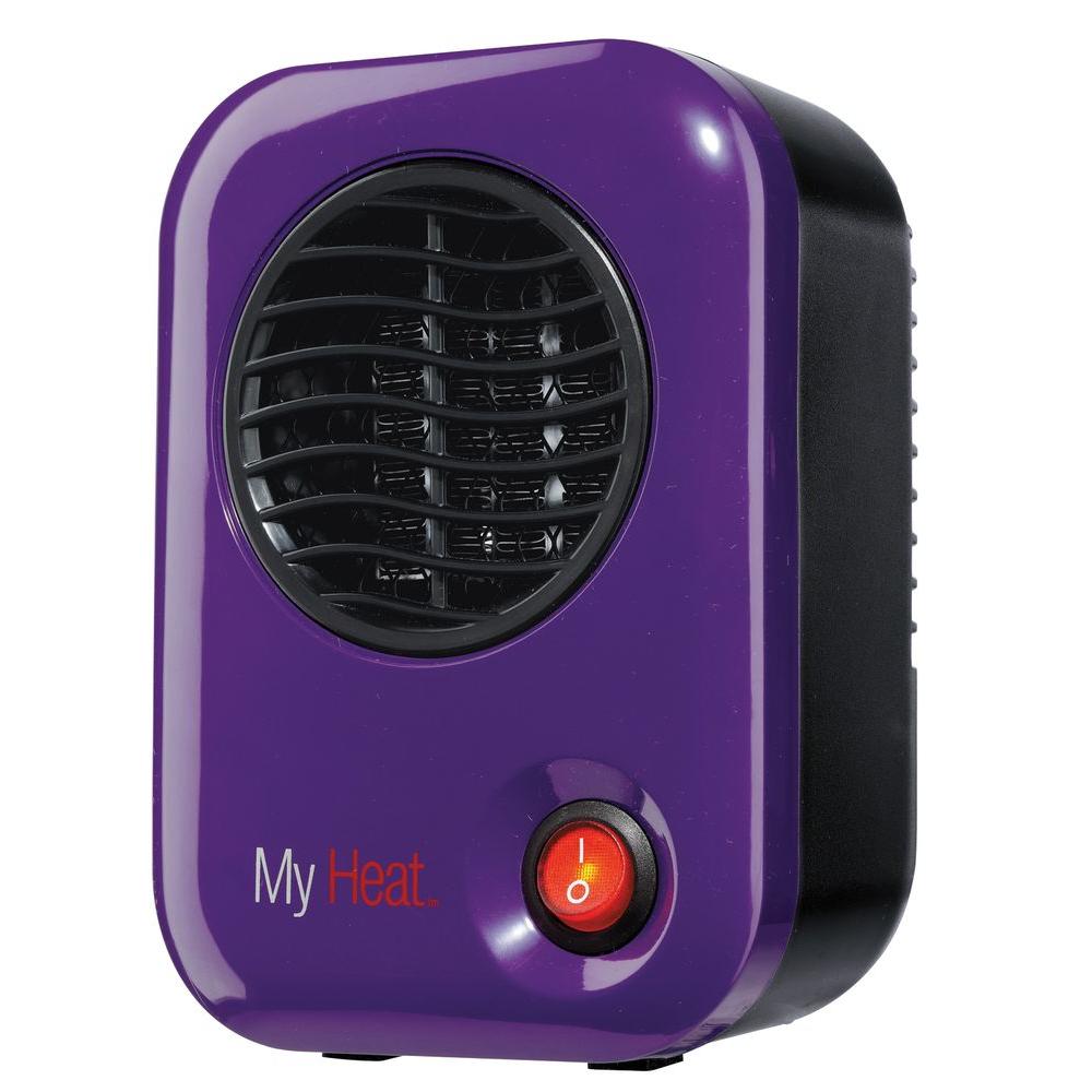 Lasko MyHeat 200Watt Ceramic Electric Portable Personal Heater Purple106 The Home Depot