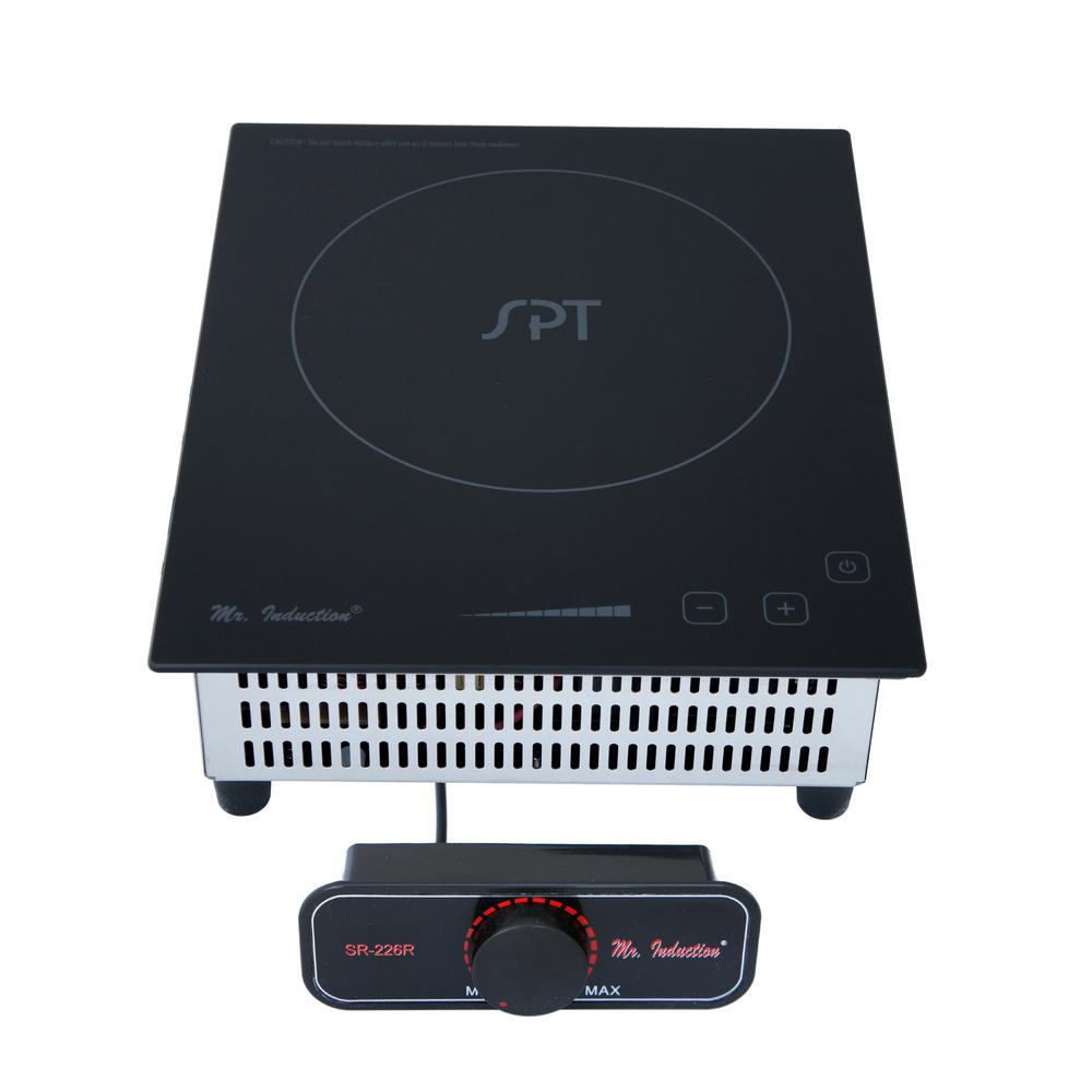 Spt 8 86 In 2100 Watt Mini Tempered Glass Induction Cooktop In