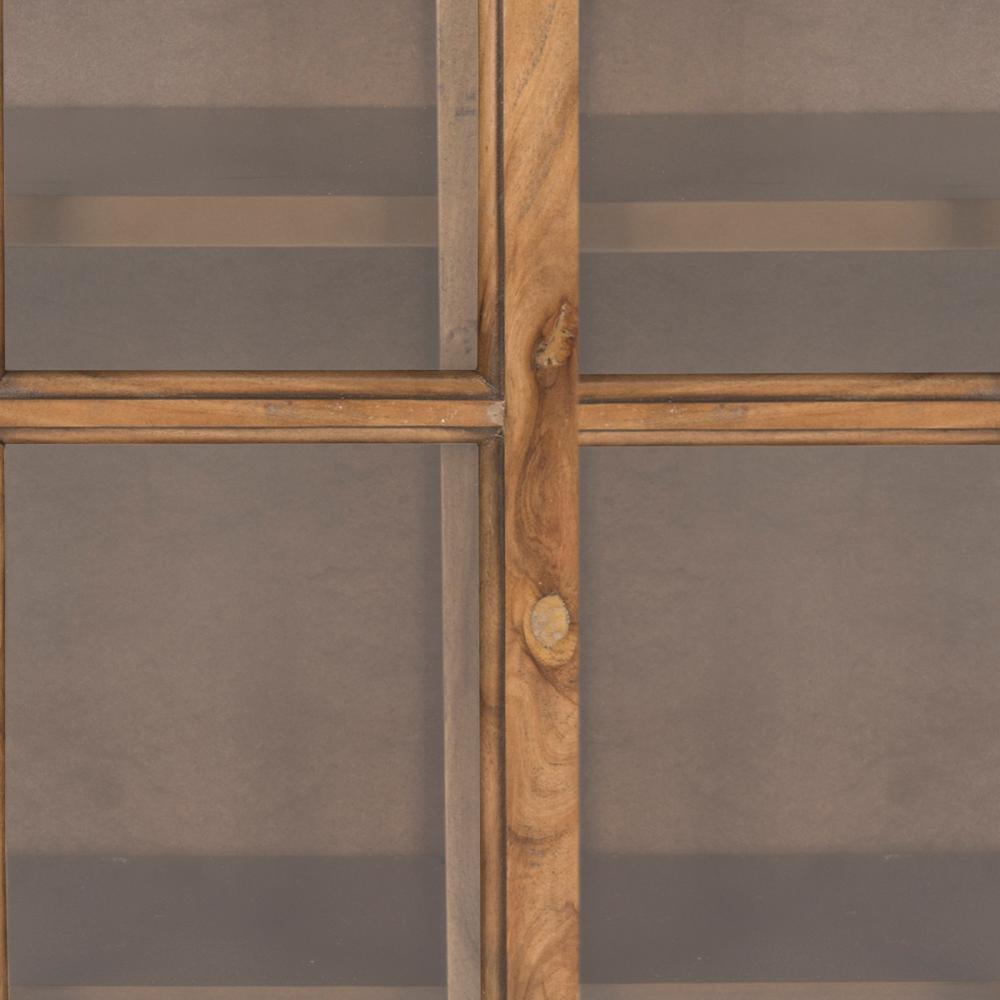 Safavieh Greg Oak Glass Door Bookcase Amh6570b The Home Depot