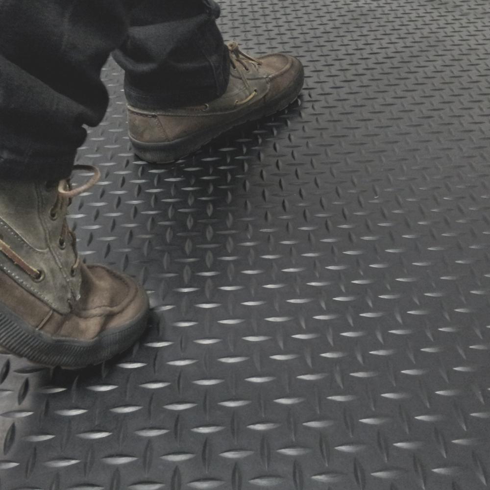 Rubber Cal Diamond Plate 4 Ft X 15 Black Flooring 60 Rubber Cal Diamond Plate 4 Ft X 15