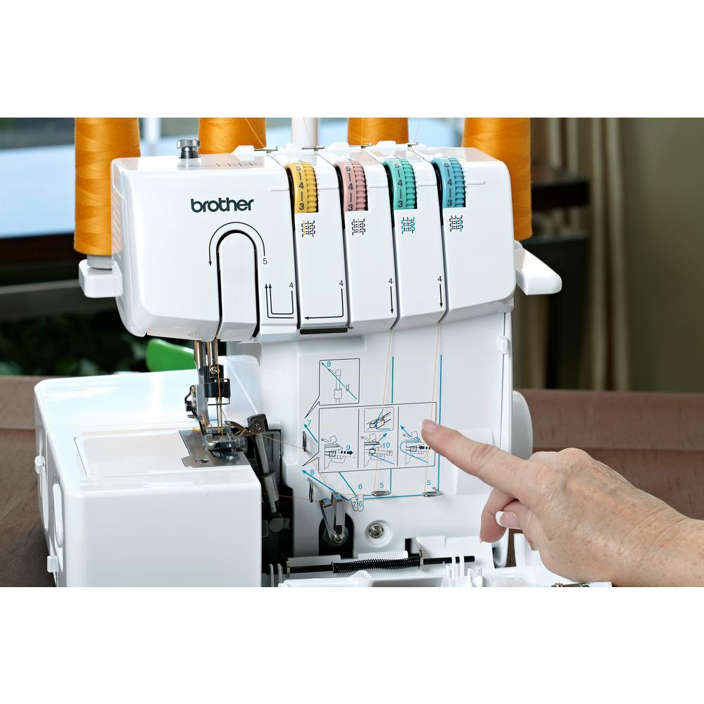 Brother 1034D 3/4 Serger Sewing Machine with Easy Lay In ColorCoded