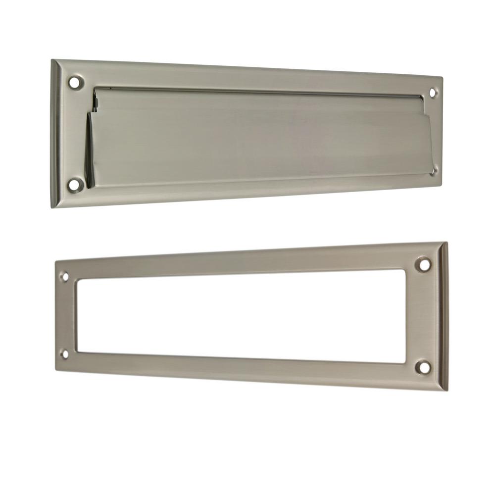 Satin Nickel Mail Slots Mailboxes The Home Depot