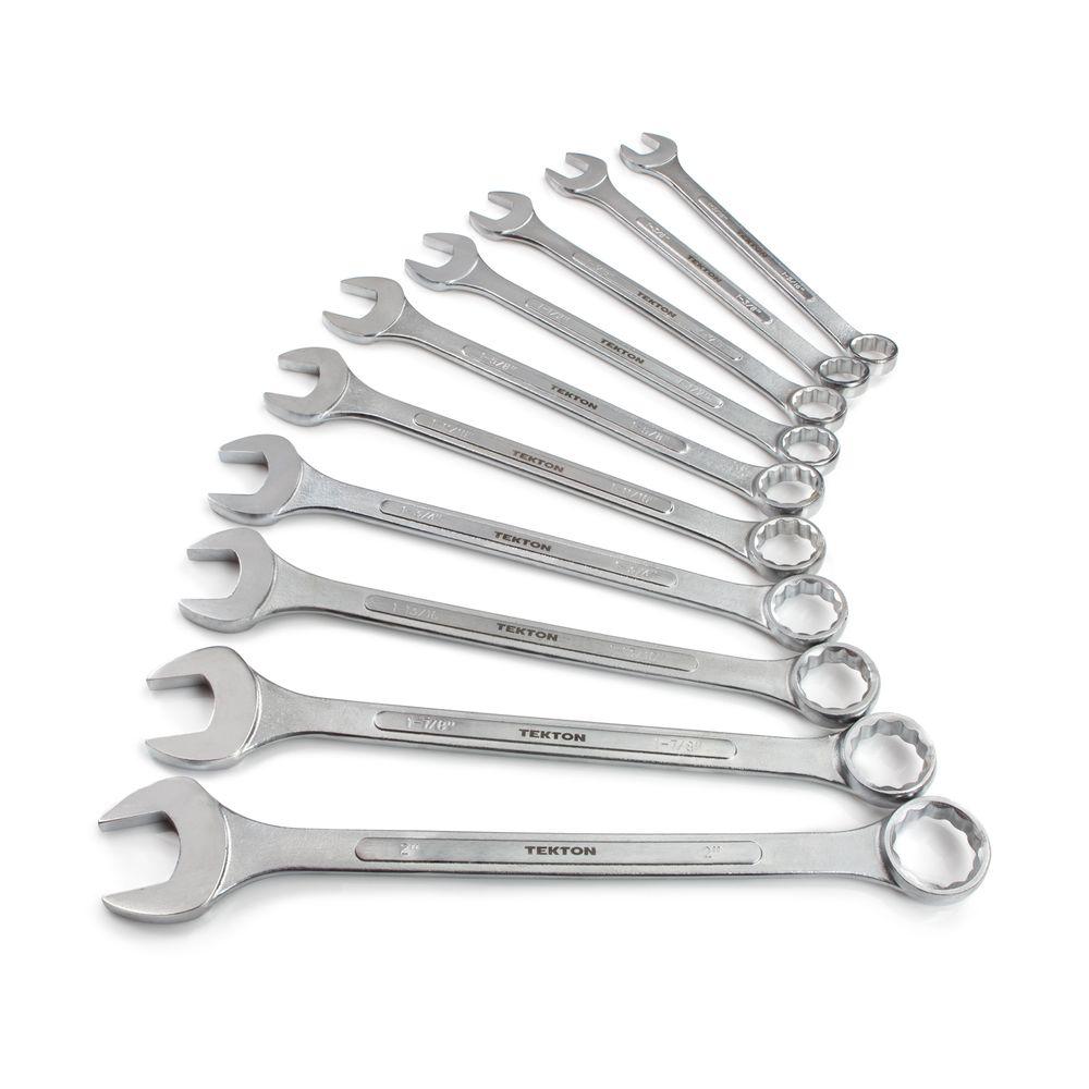 TEKTON 1-5/16 - 2 In. Jumbo Combination Wrench Set (10-Piece)-1962 ...