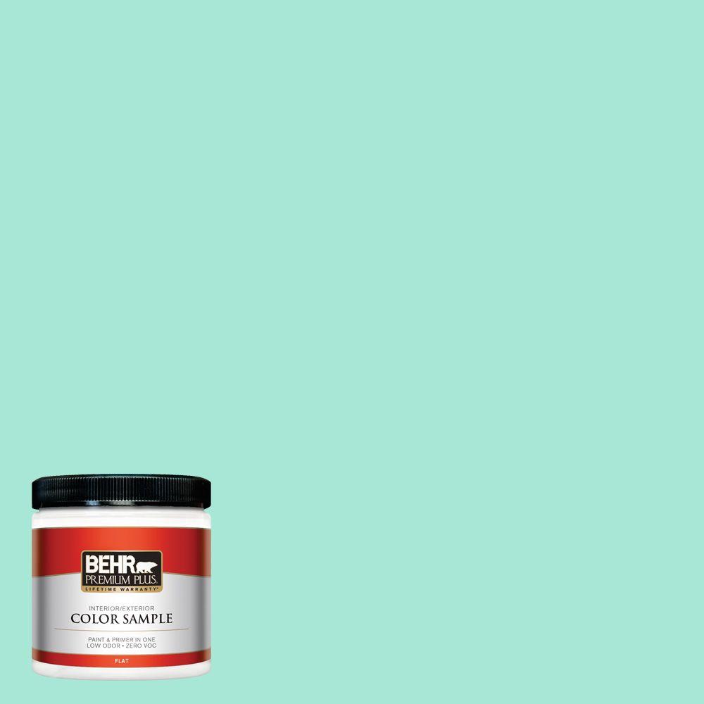 Behr Premium Plus 8 Oz 480a 2 Botanical Tint Flat Interior 480a 2 Botanical Tint Flat Interior Exterior Paint And Primer In One Sample