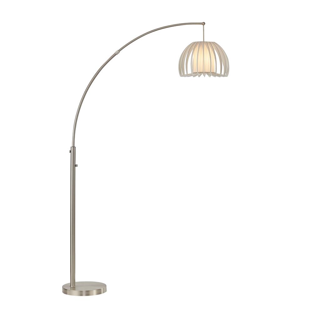 Artiva Zucca 83 In One Arched Chrome Led Floor Lamp With Dimmer