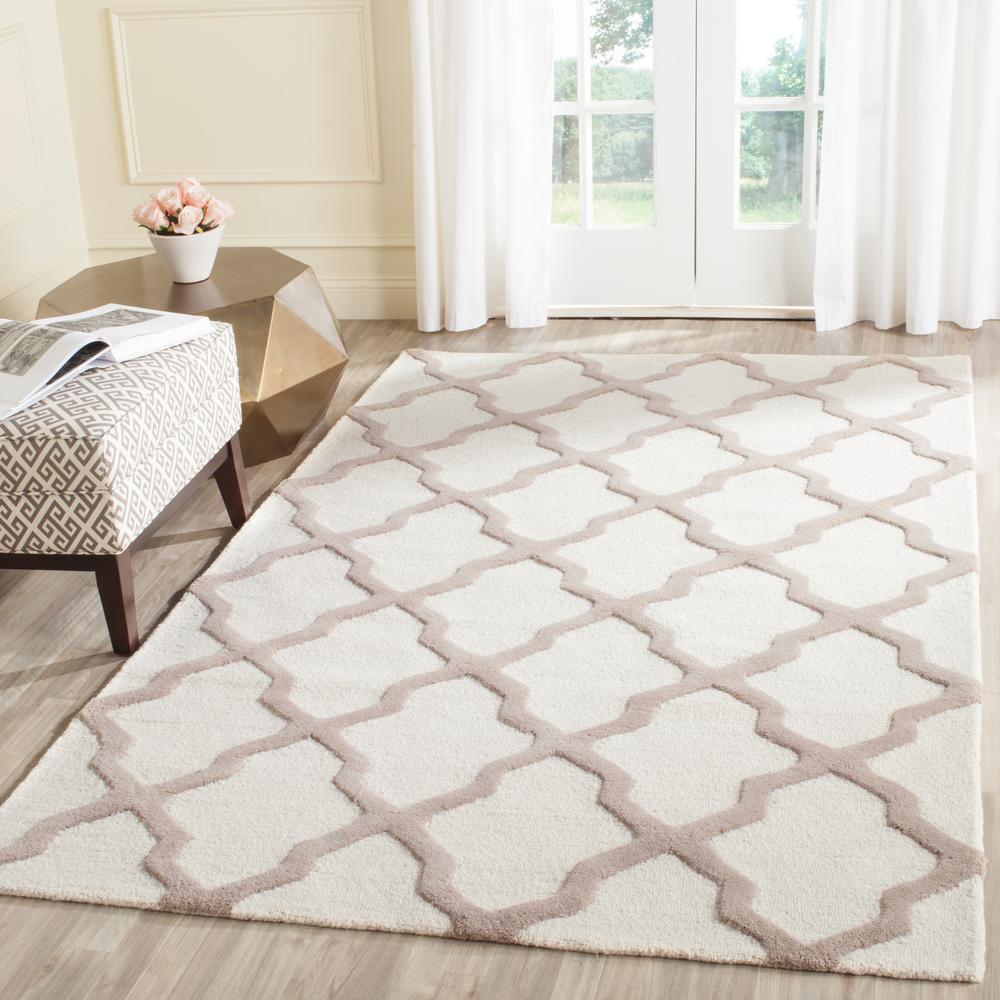 Safavieh Cambridge Ivory/Beige 6 ft. x 9 ft. Area RugCAM121P6 The