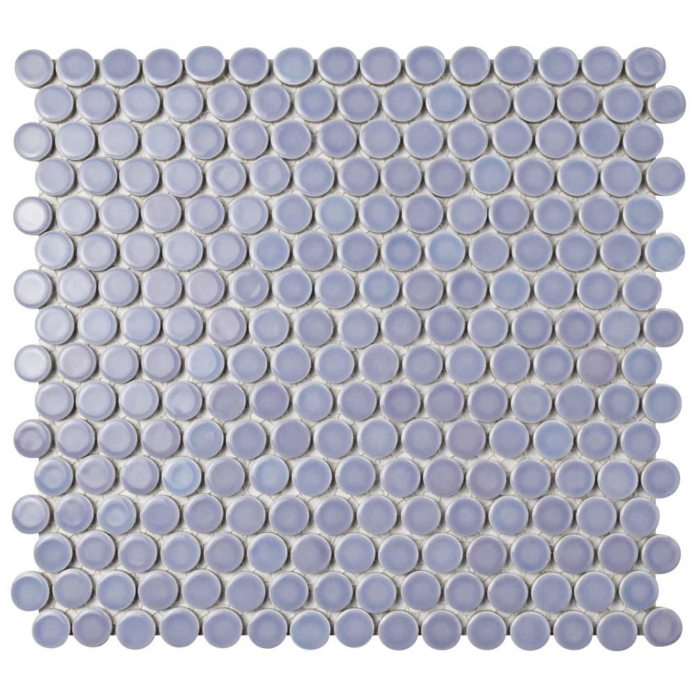 tile mosaic porcelain merola hudson penny sq ft round case lavender cleveland