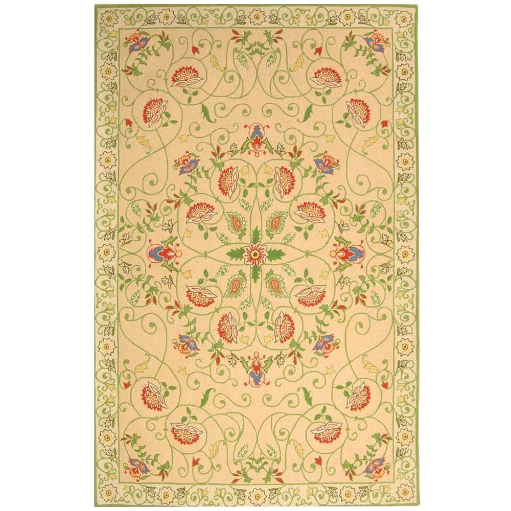 Safavieh Chelsea Beige/Green 6 ft. x 9 ft. Area RugHK330A6 The Home
