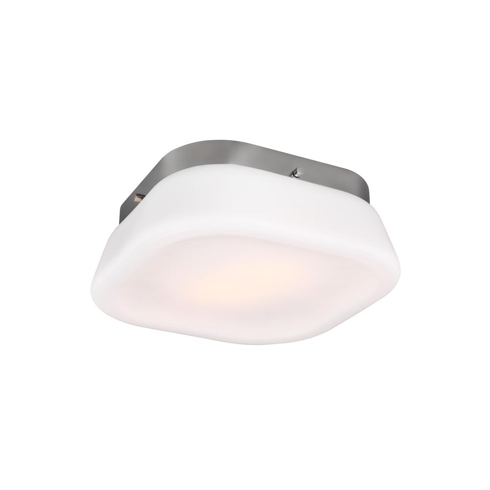 Home Decorators Collection Sophia 16 In 4 Light Chrome Saul 2 Light Chrome Flushmount