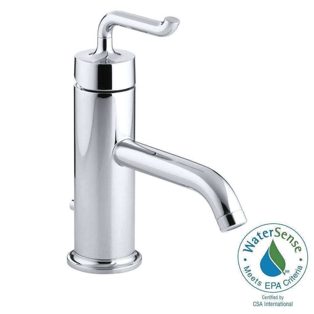KOHLER Purist Single Hole Single Handle LowArc Bathroom Vessel Sink
