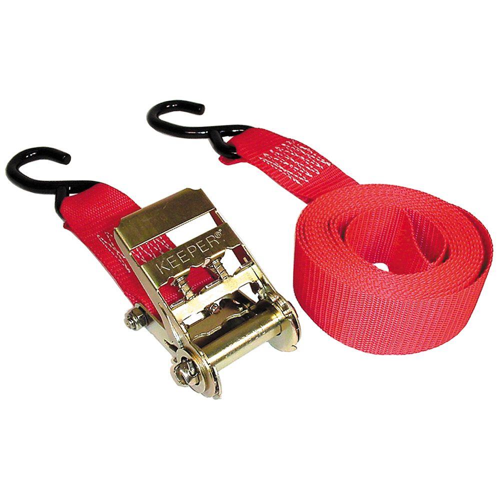 Keeper 14 ft. x 2 in. x 500 lbs. Ratchet TieDown (6 Pack)895176C