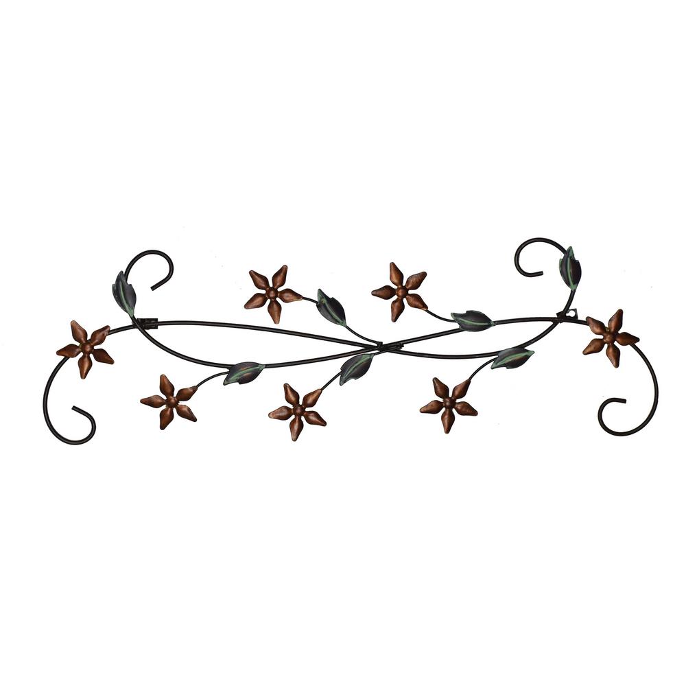 UPC 000337800939 product image for Fetco Katelyn Floral Metal Wall Art, Red | upcitemdb.com