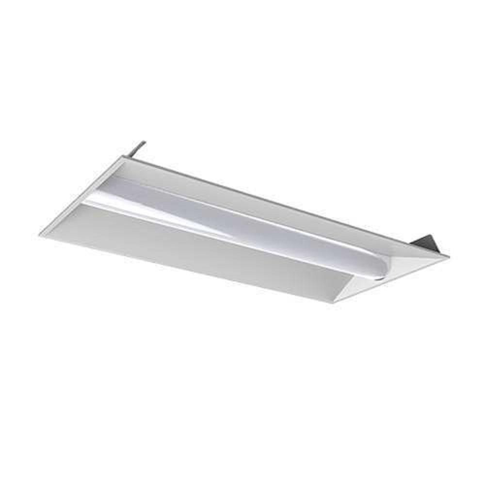 Halco Lighting Technologies 2 Ft X 4 Ft 128 Watt Equivalent White Volumetric Integrated Led Commercial Grid Ceiling Troffer 3500k W Backup 81948