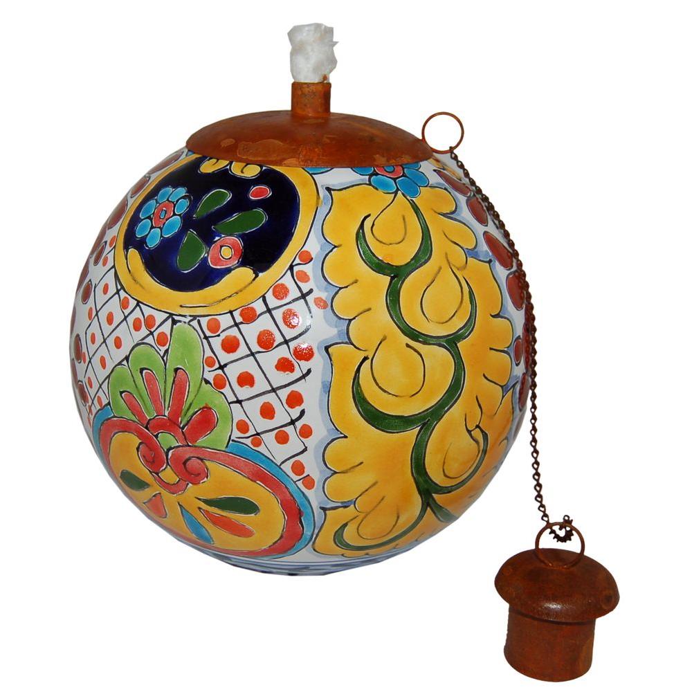 La Candela Talavera Acapulco Design Table Top TorchJSTXTALA The Home