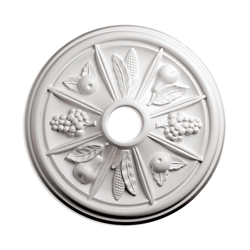 Focal Point Rondel Medallion in Primed White 18-Inch 