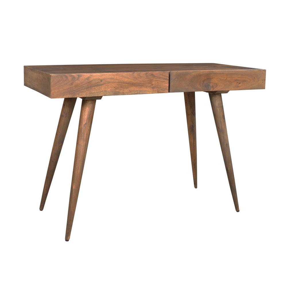 Linon Home Decor Cannon Rich Brown Writing Desk THD00629 The Home Depot