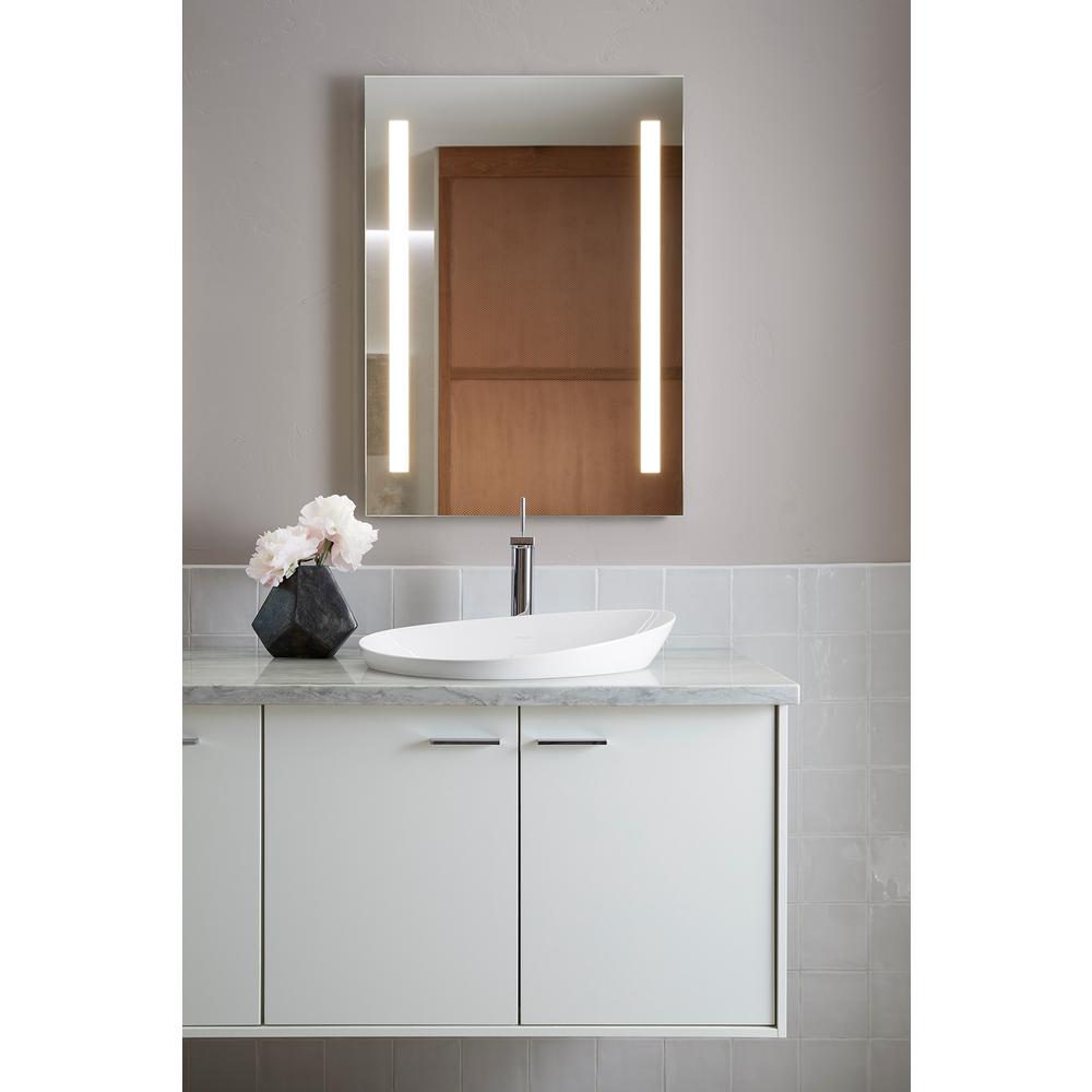 Kohler 24 In W X 33 H Frameless Rectangular Led Light Bathroom Vanity Mirror K 99571 Tlc Na The Home Depot Kohler 24 In W X 33 H Frameless, Kohler Led Bathroom Mirror