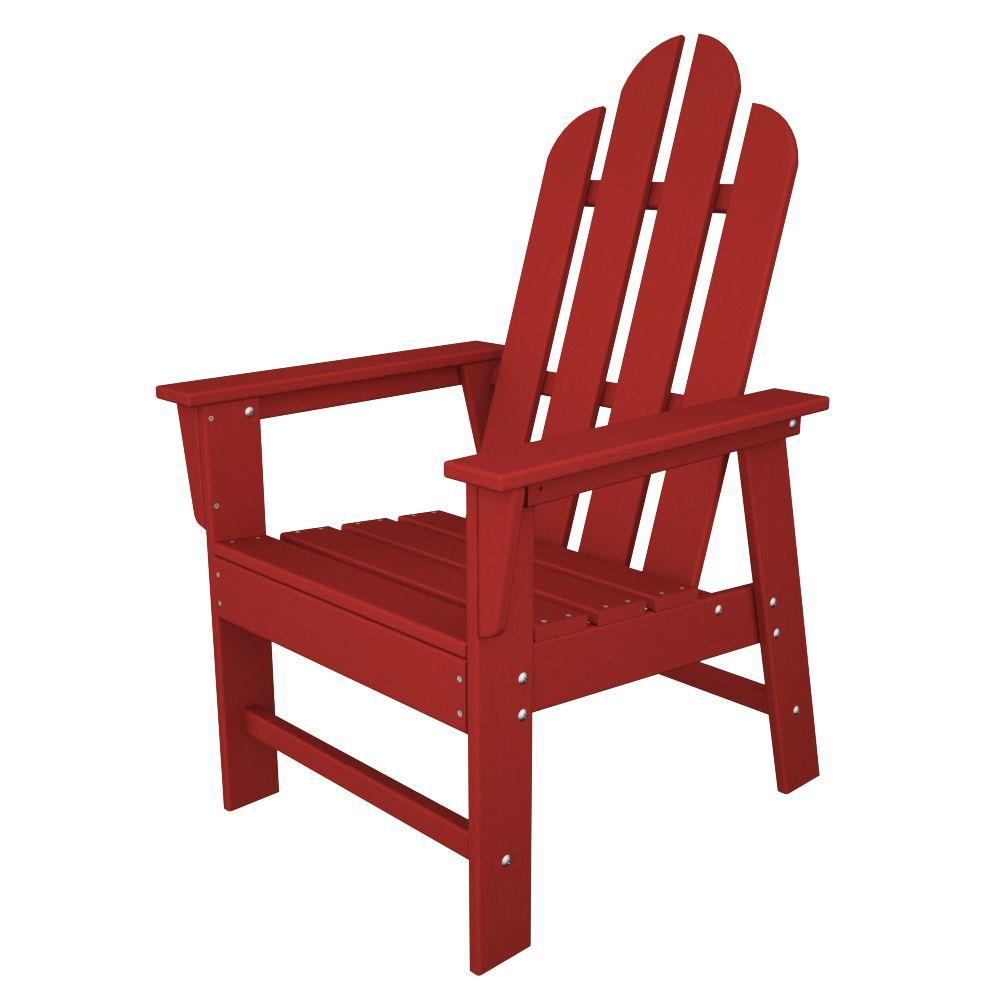 Polywood Long Island Sunset Red All Weather Plastic Outdoor Dining Polywood Long Island Sunset Red All Weather Plastic Outdoor Dining Chair