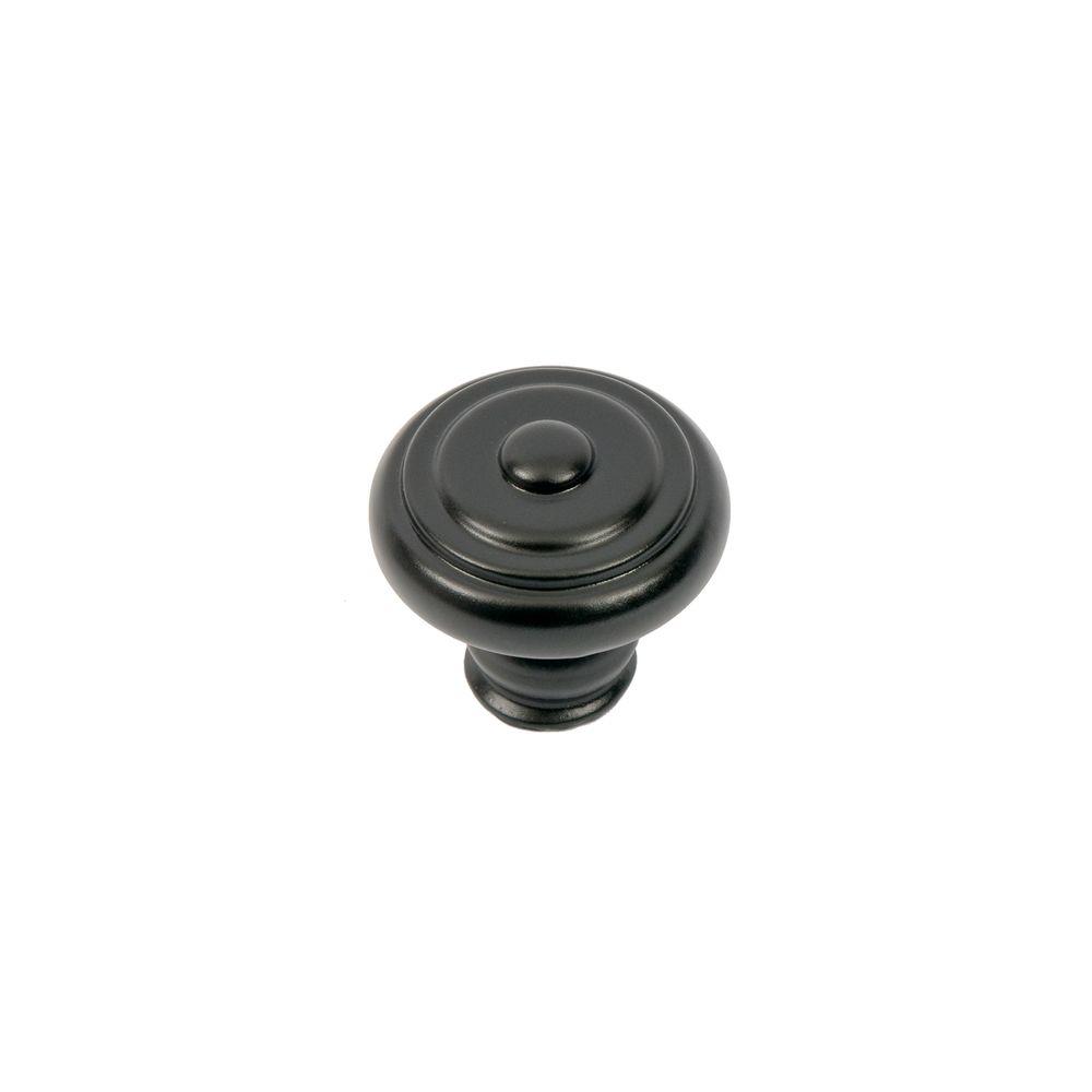 Sumner Street Home Hardware Garner 19/16 in. Matte Black Round