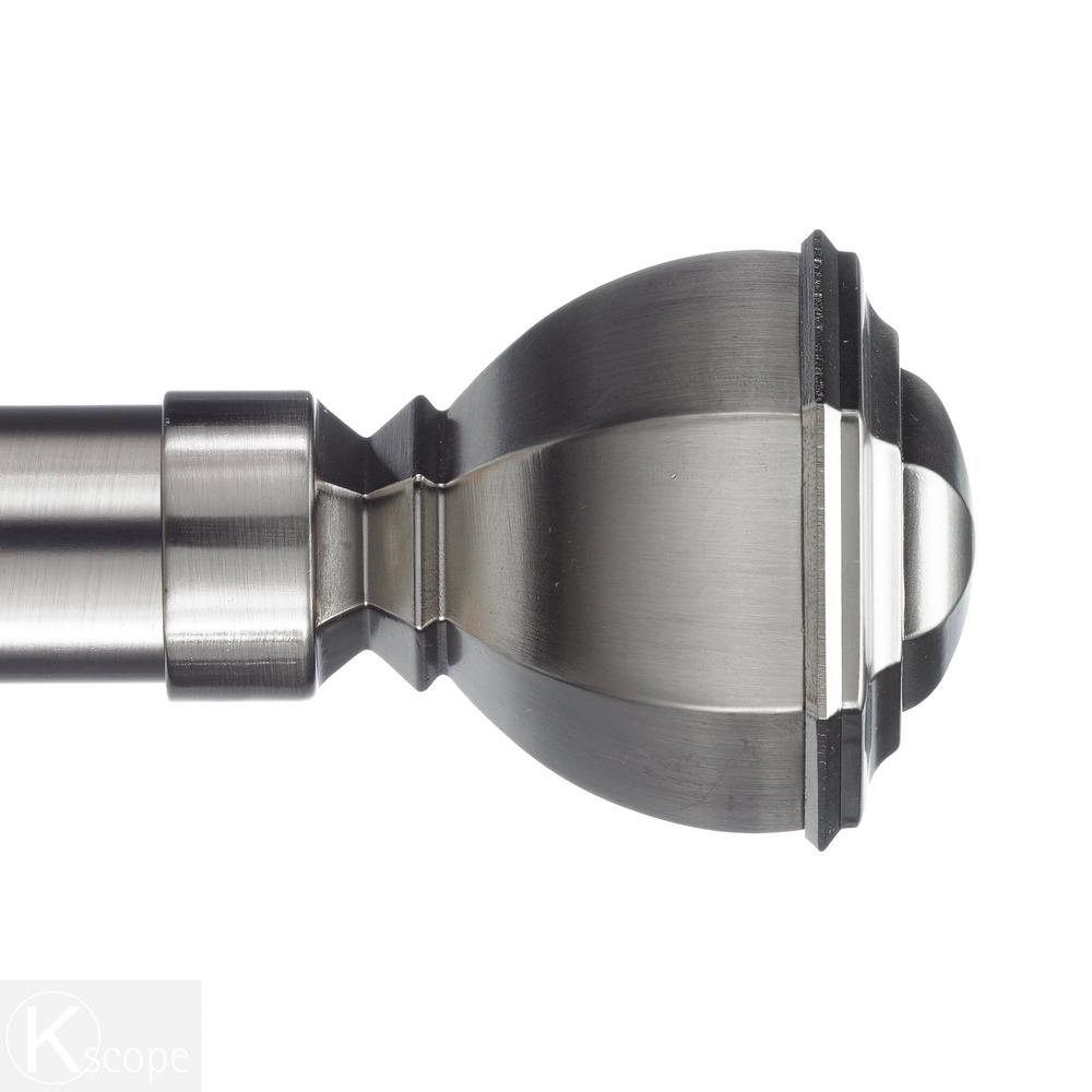 Decopolitan Decopolitan 72 144 in. Urn Telescoping Double Drapery Rod