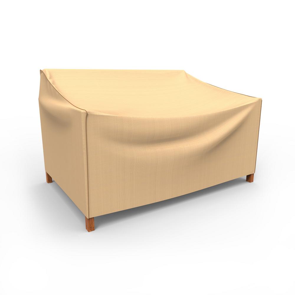 Budge RustOleum NeverWet Small Tan Outdoor Patio Sofa CoverP3A01TNNW1 The Home Depot